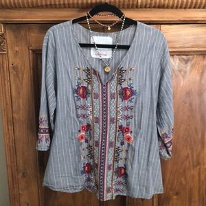 Johnny was tunic large